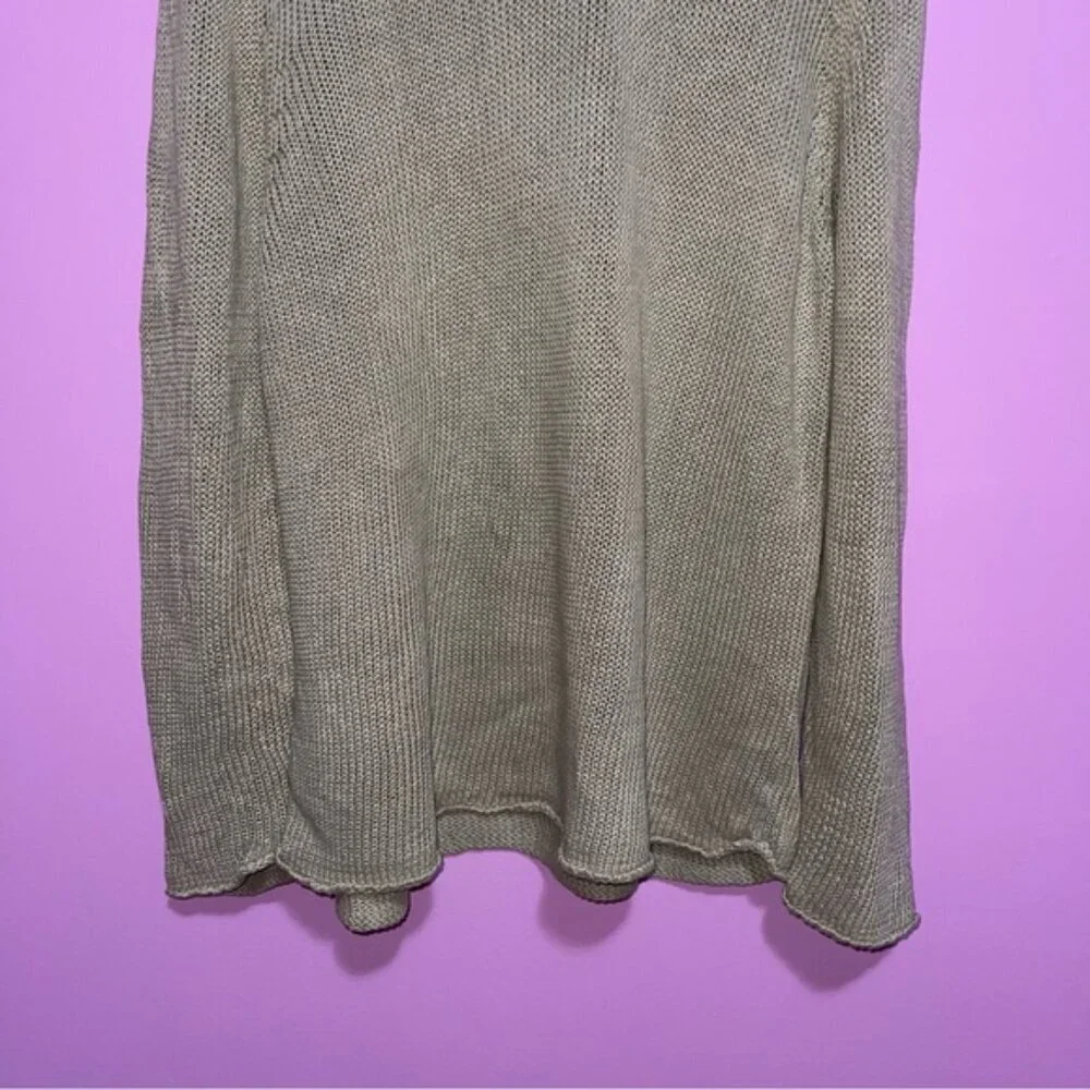 Miles Leon Linen Cotton-Blend‎ Sweater Men’s XL Mushroom Tan